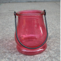 Spray glass candle holder,small size glass lantern,glass lantern candle holder